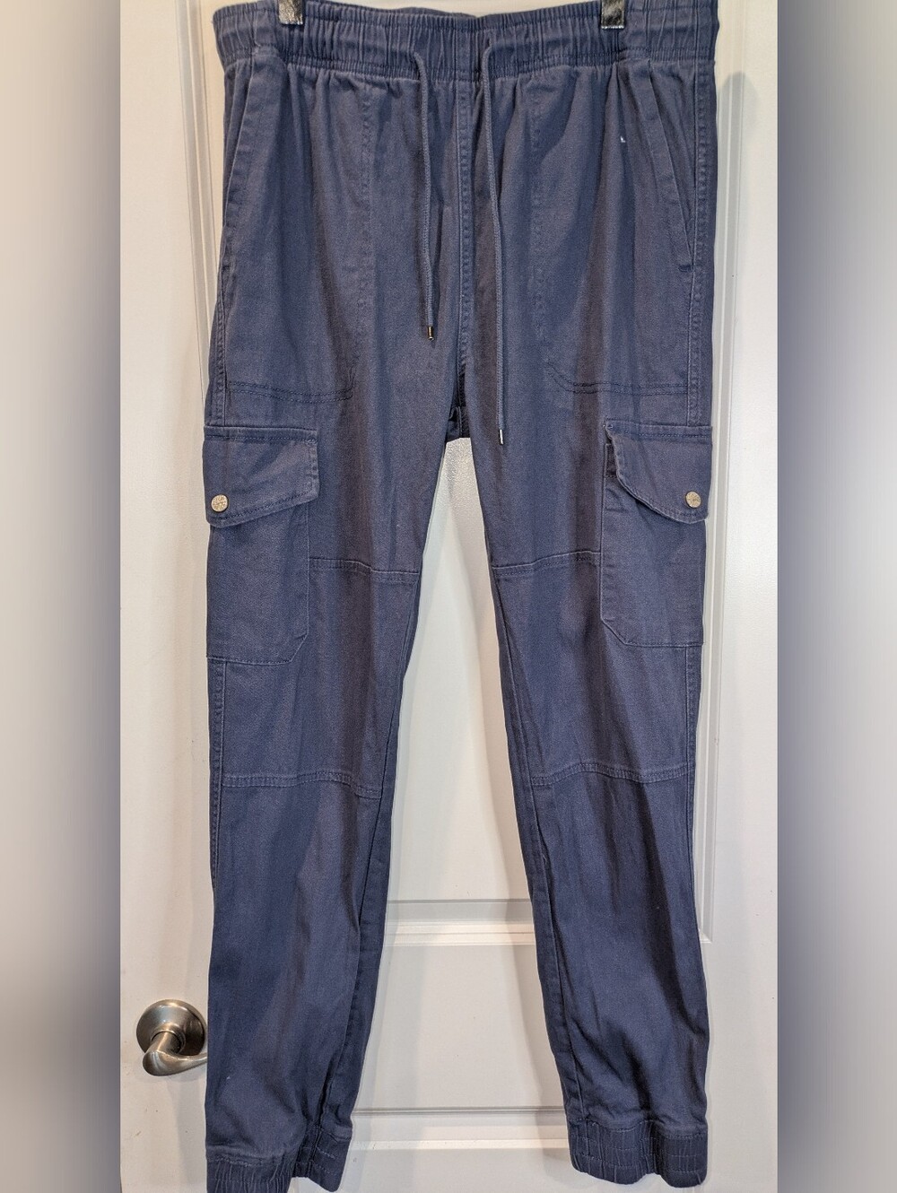American Rag Cargo Jogger Pants Womens Medium  Utility Drawstring Stretch Ankle